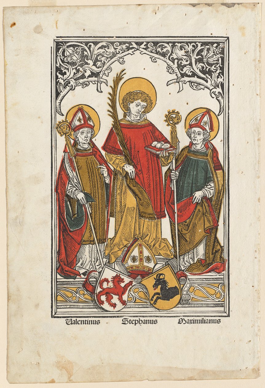 Saint Valentine, Saint Stephen og Saint Maximilian av Hans Burgkmair I