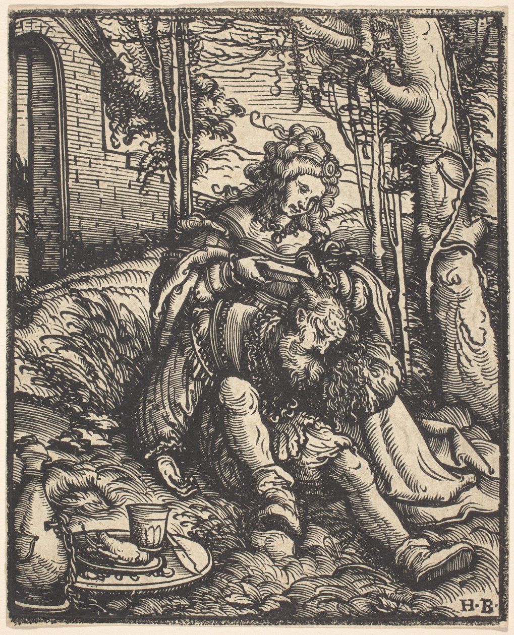 Samson og Delila av Hans Burgkmair I