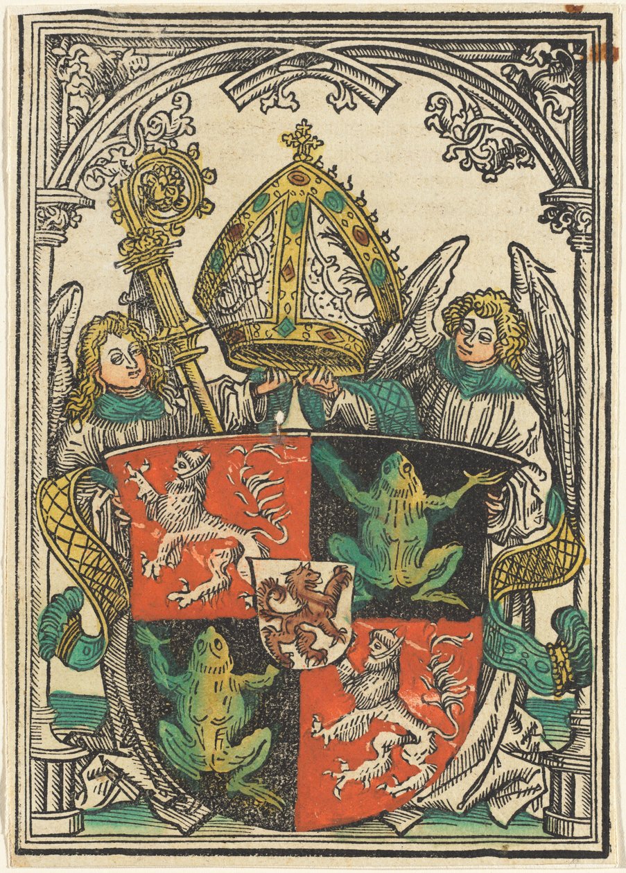 Våpenskjoldet til Wigeleus von Fröschel, biskop av Passau av Hans Burgkmair I