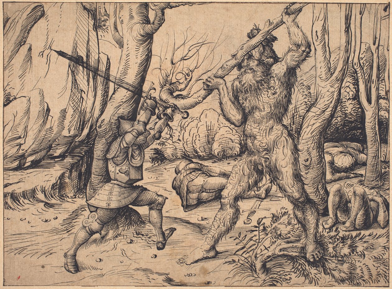 Kampen i skogen av Hans Burgkmair I