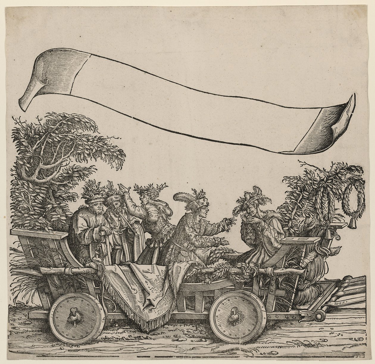 Naturlige dårer Triumftoget til keiser Maximilian I, ca 1515 av Hans Burgkmair the Elder
