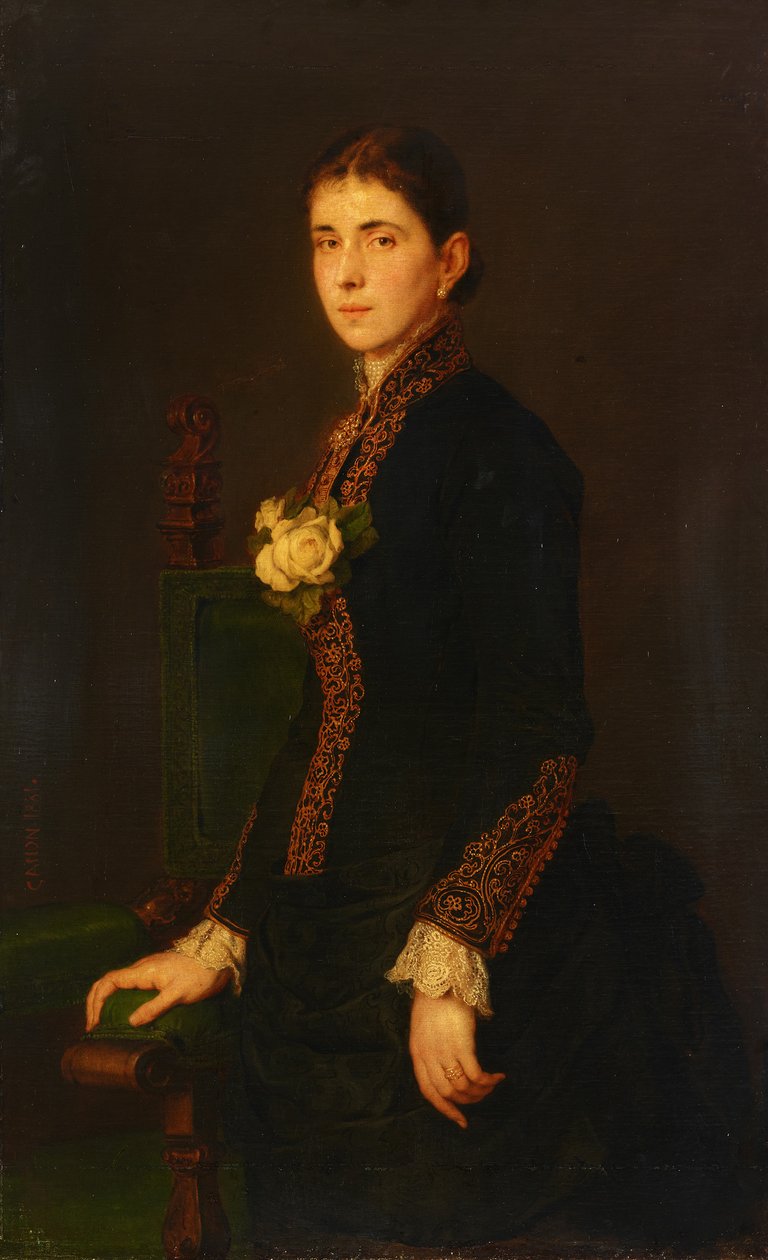 Portrett av Louise Jauner av Hans Canon