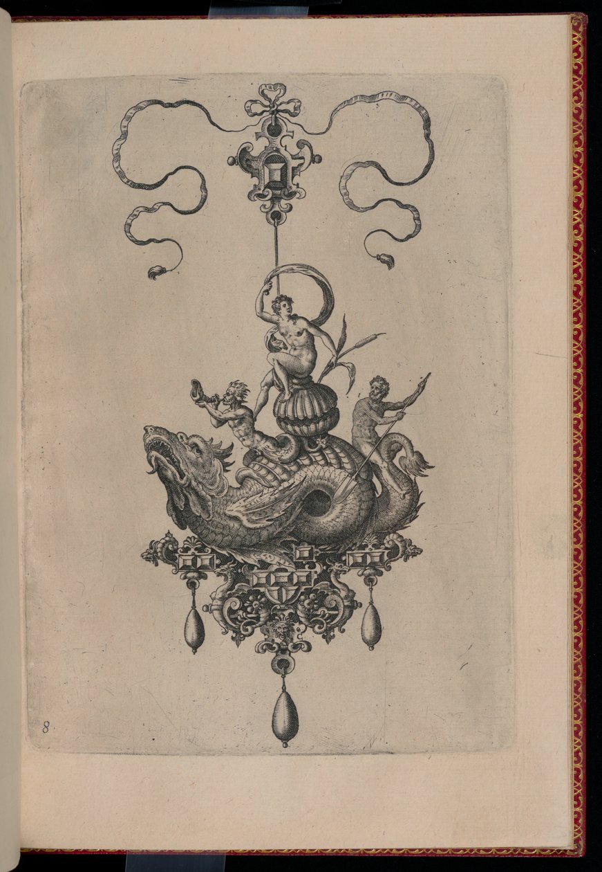 Plate 8, fra Bullarum Inaurium mm. Artisan Archetypes del to (anheng, øredobber osv. Design av den mest dyktige natur, del to) av Hans Collaert the Elder