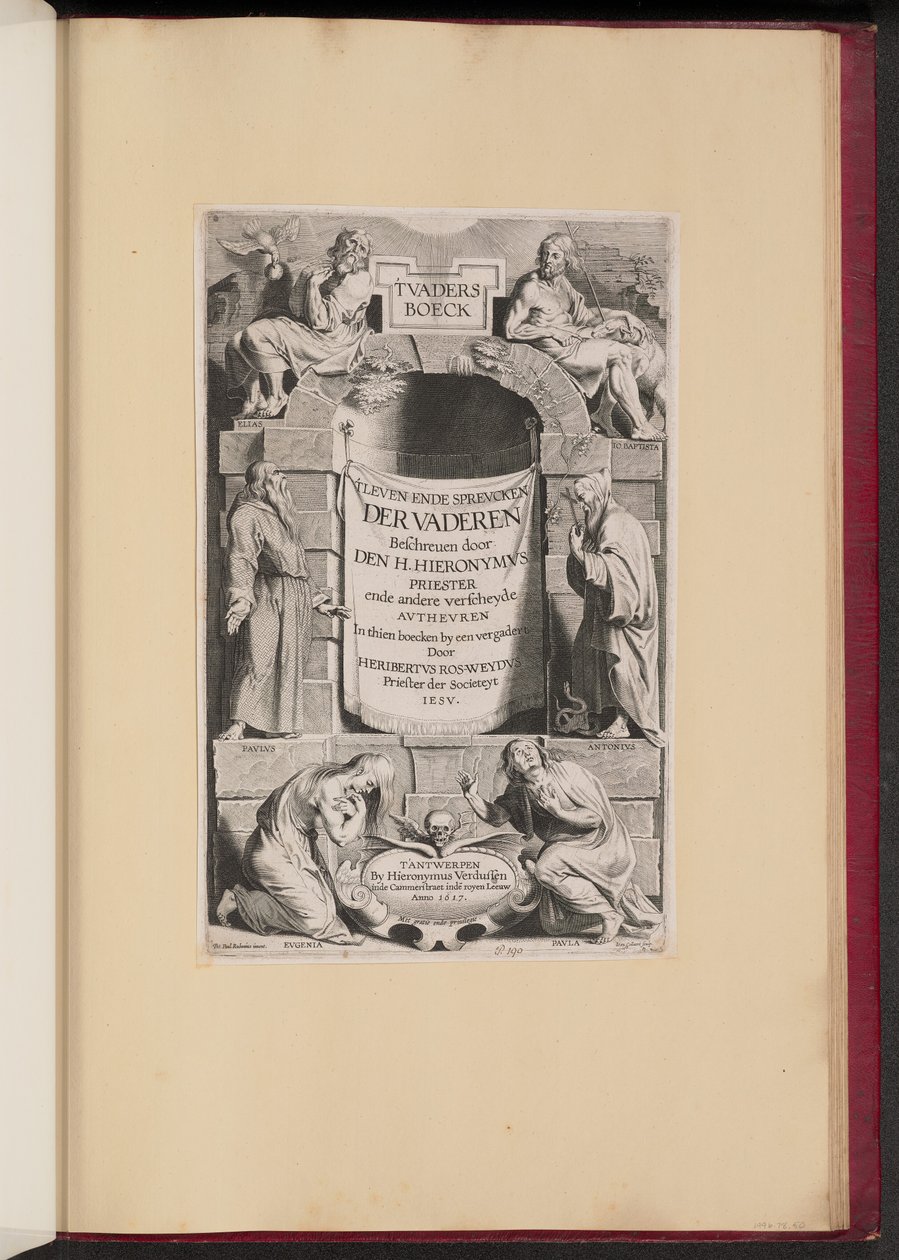Tittelside for Heribert Rosweyde, 