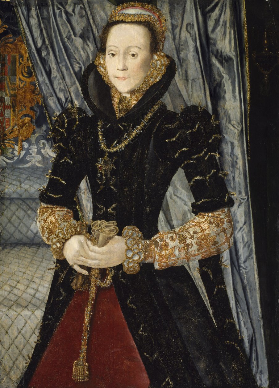 Portrett av en dame fra Wentworth-familien av Hans Eworth or Ewoutsz