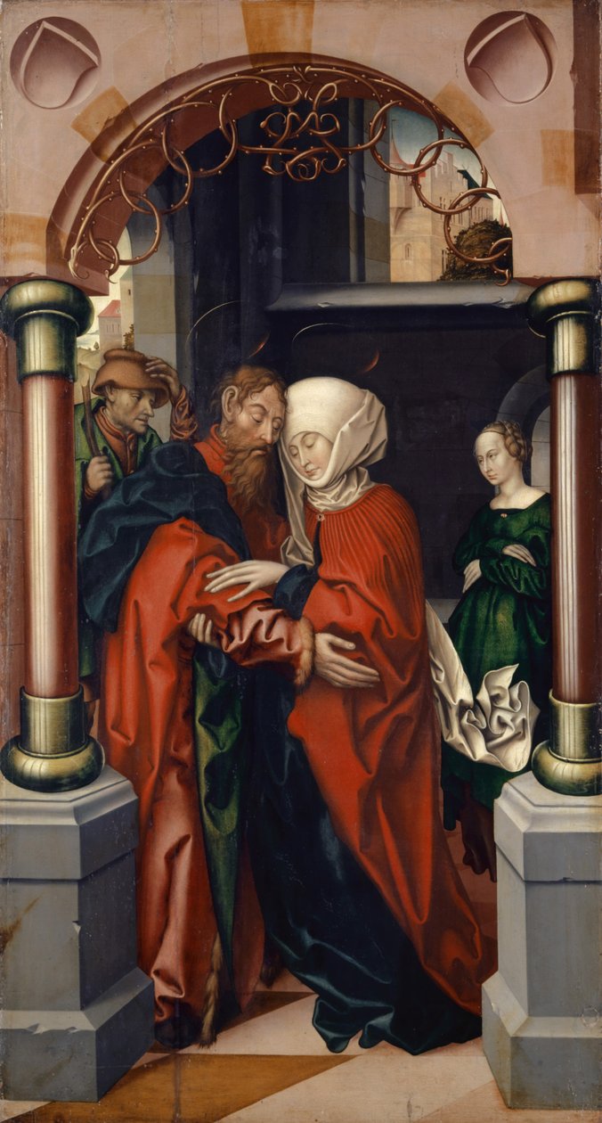 Joachim og Anne ved Golden Gate, 1512 av Hans Fries
