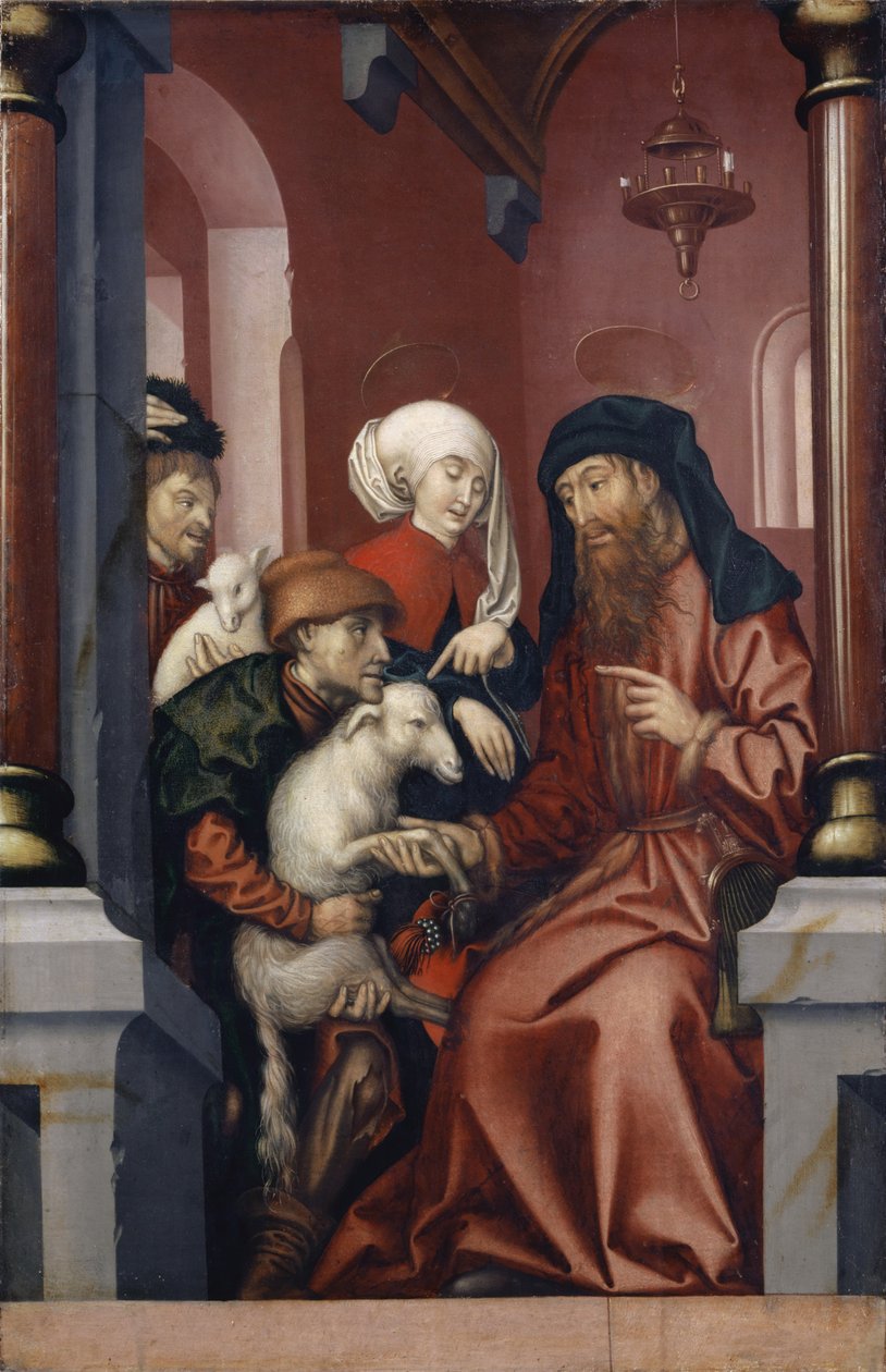 Joachim og Anne velger et lam til offer, 1512 av Hans Fries