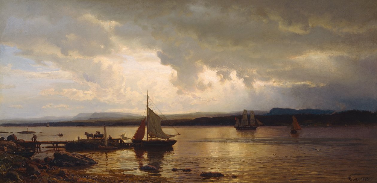 From Oslo fjord av Hans Gude
