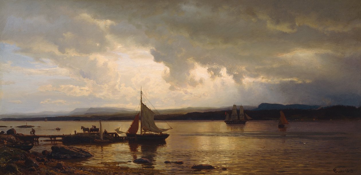 Fra Oslofjorden av Hans Gude