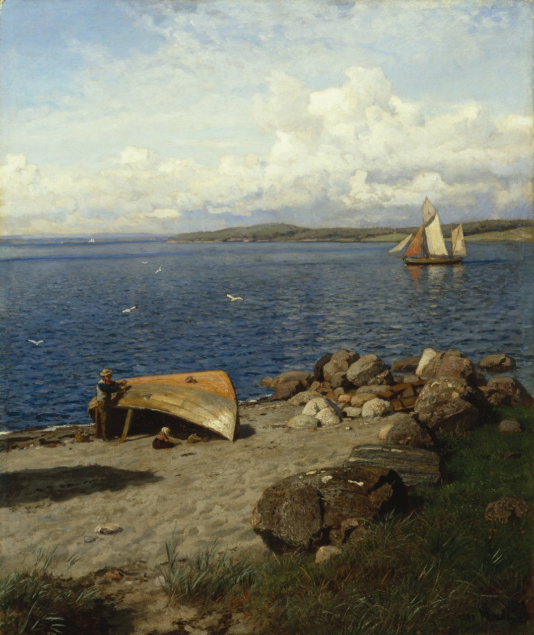 Norsk Kystlandskap av Hans Gude