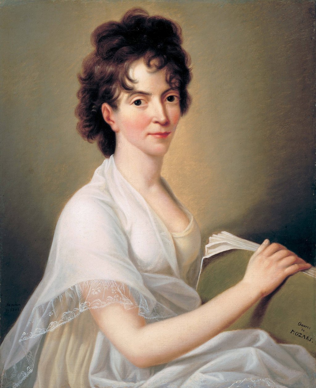 Constanze Mozart født Weber 17631842, W.A. Mozarts kone, 1802 av Hans Hansen
