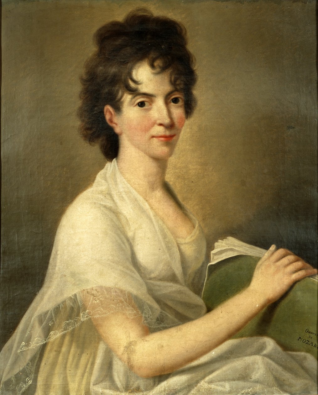 Portrett av enken Constanze Mozart av Hans Hansen