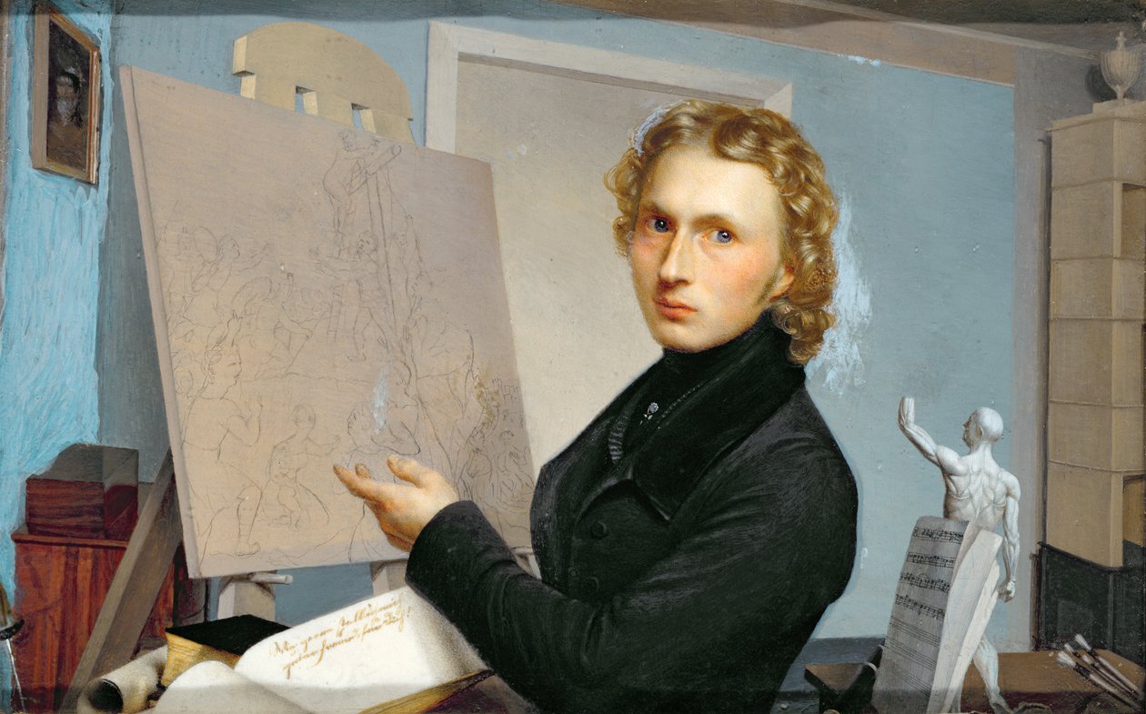 Selvportrett, 1822 av Hans Heinrich Porth