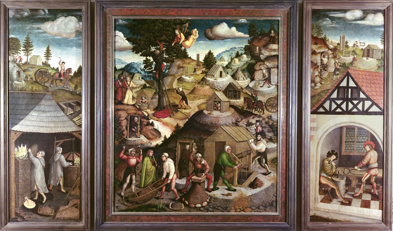Gruvelandskap, 1521 av Hans Hesse