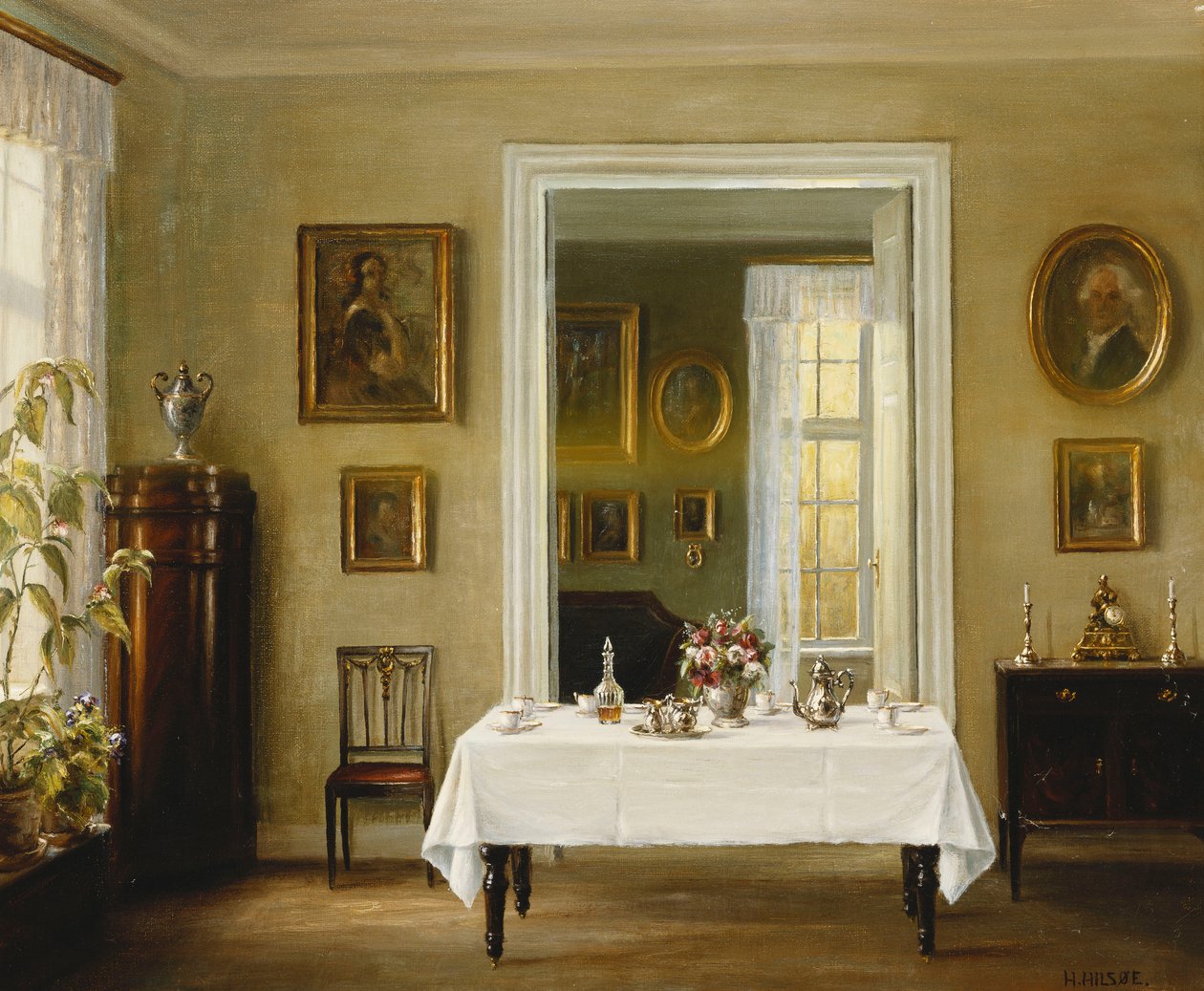 Et interiør av Hans Hilsoe