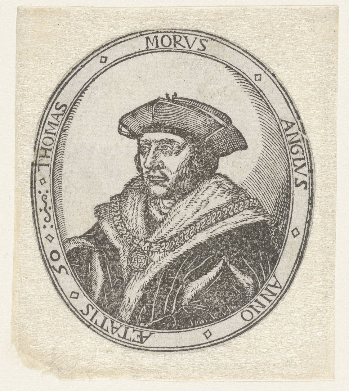 Portrett av Thomas More av Hans Holbein (II) (attributed to)