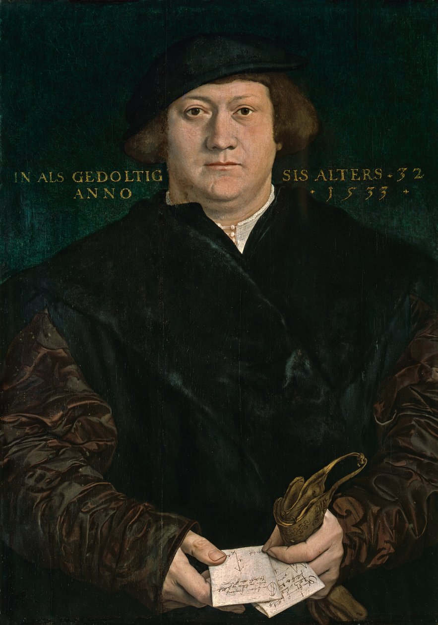 Portrett av Brunswick-kjøpmannen Cyriakus Kale av Hans Holbein