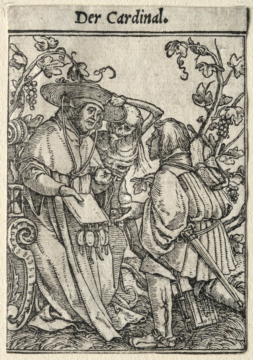 Dødedansen: Kardinal. av Hans Holbein