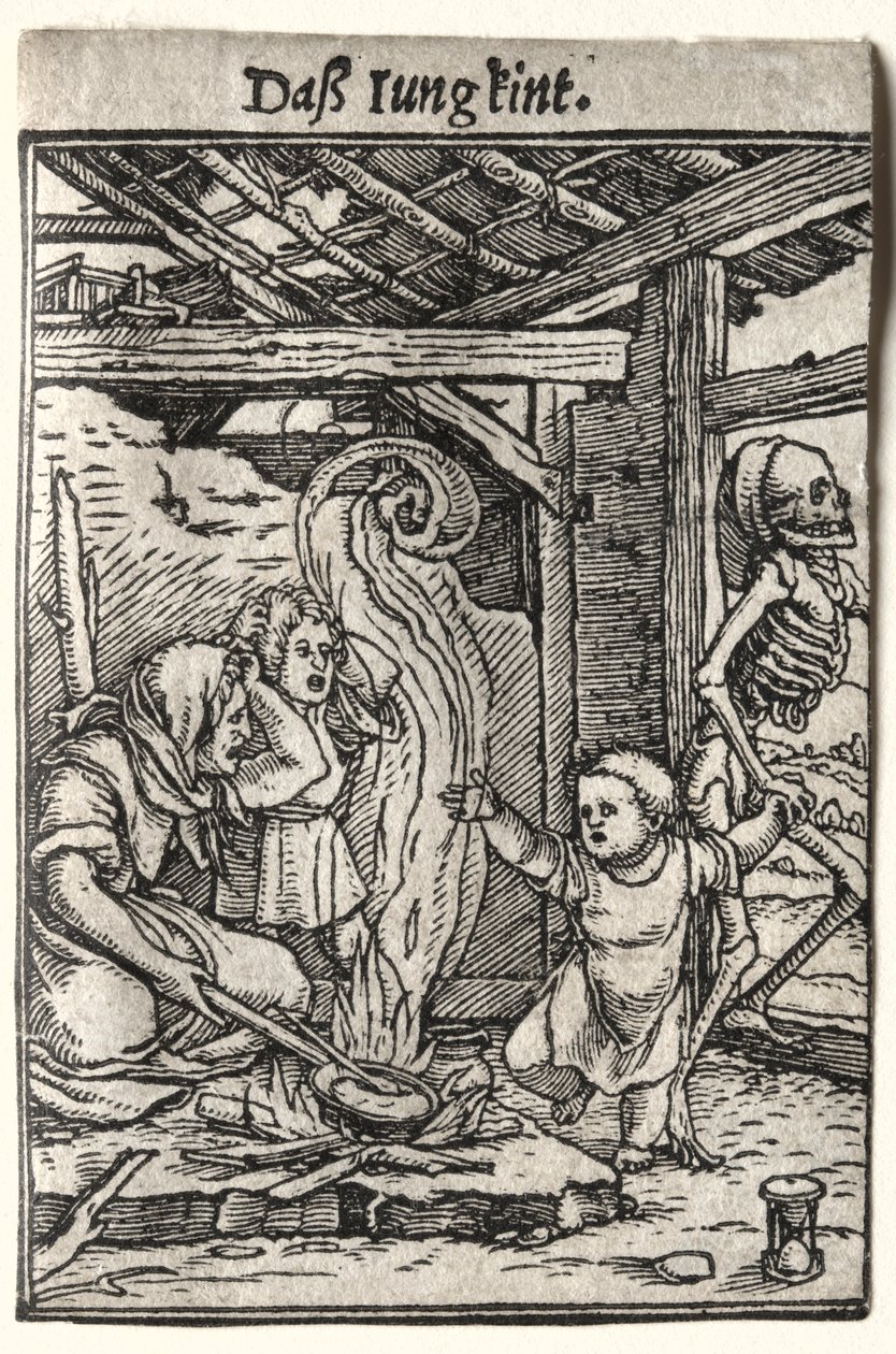 Dødedansen: Barnet, ca. 1526. av Hans Holbein