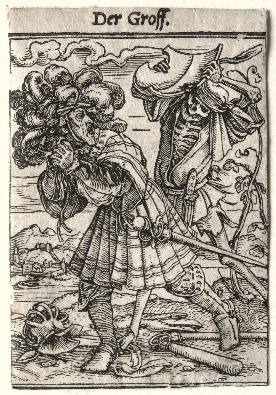 Dødedansen: Jarlen, ca. 1526. av Hans Holbein