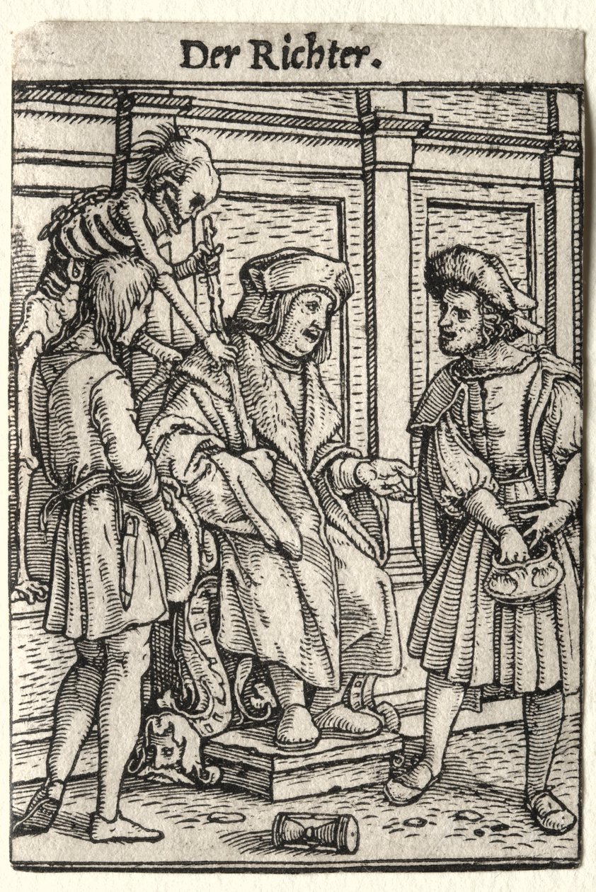 Dødedansen: Dommeren. av Hans Holbein