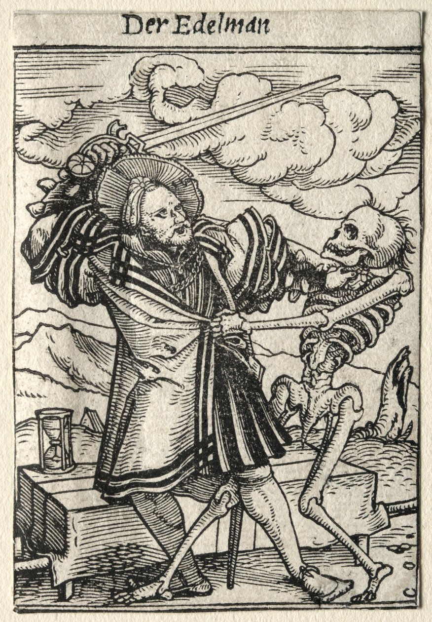 Dødedansen: Adelsmannen. av Hans Holbein