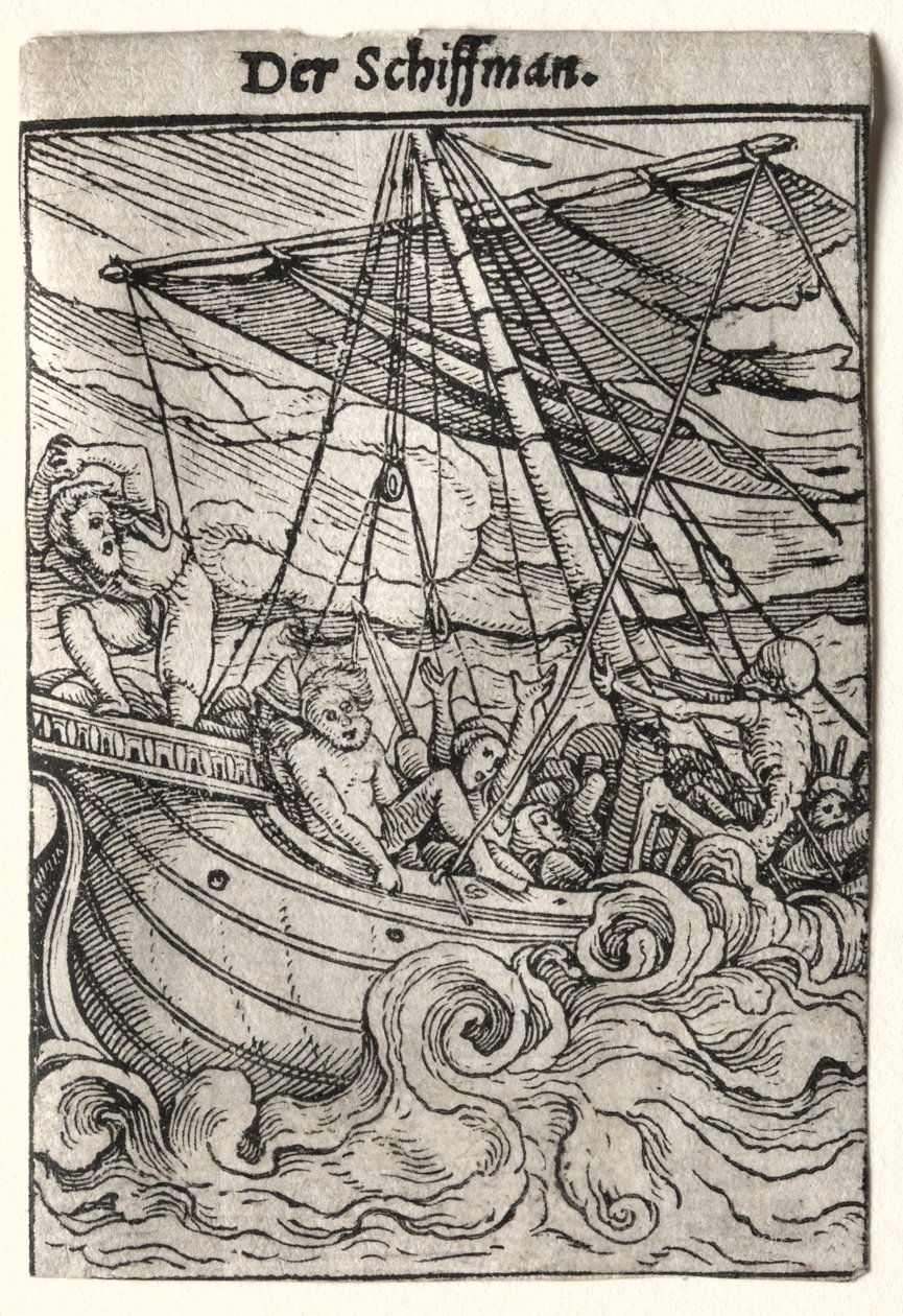 Dødedansen: Sjømannen, ca. 1526. av Hans Holbein