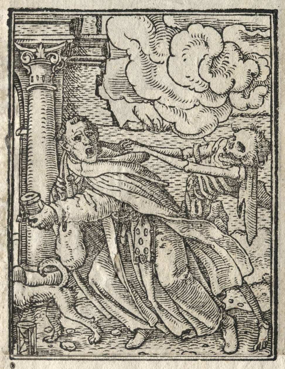 Dødedansen: The Mendicant Friar; Nonnen av Hans Holbein