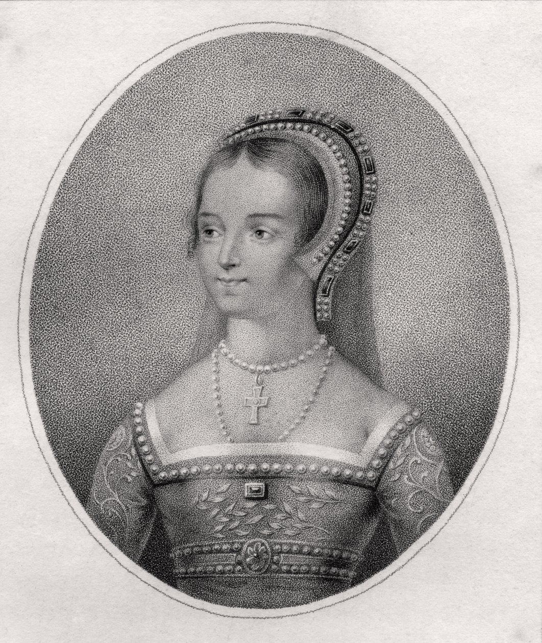 Catherine Parr, gravert av Bocquet, fra 