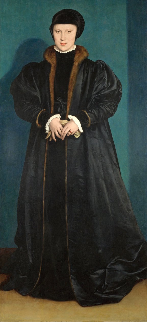 Christina av Danmark (1522-90) hertuginne av Milano, sannsynligvis 1538 av Hans Holbein der Jüngere
