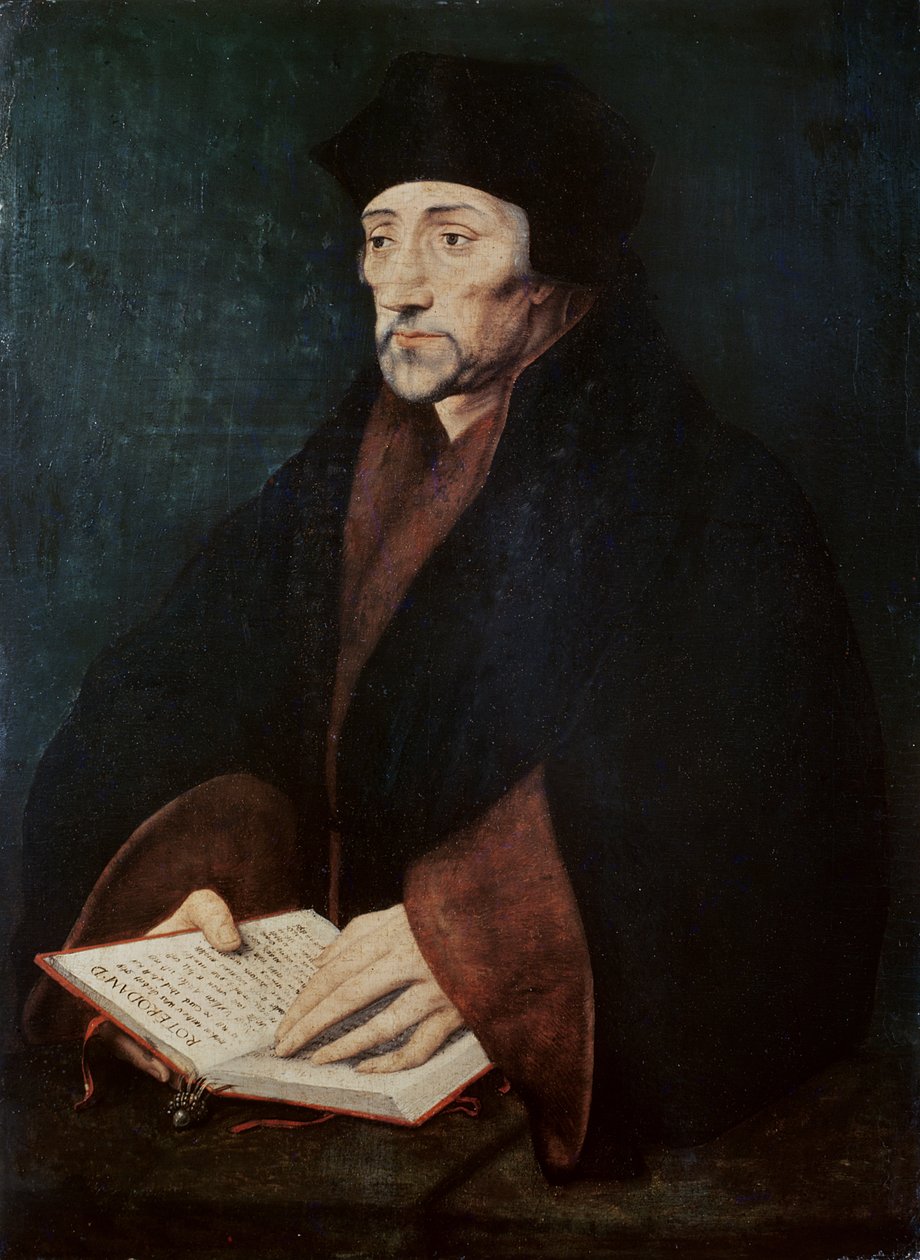 Portrett av Desiderius Erasmus (1466-1536) av Rotterdam av Hans Holbein der Jüngere