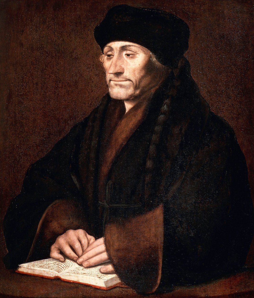 Portrett av Desiderius Erasmus av Hans Holbein der Jüngere