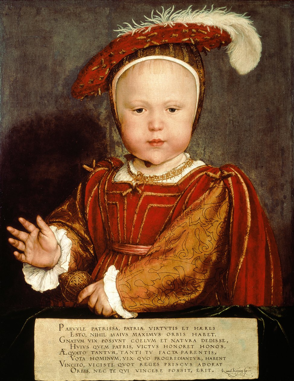 Portrett av Edward VI som barn, ca. 1538 av Hans Holbein der Jüngere