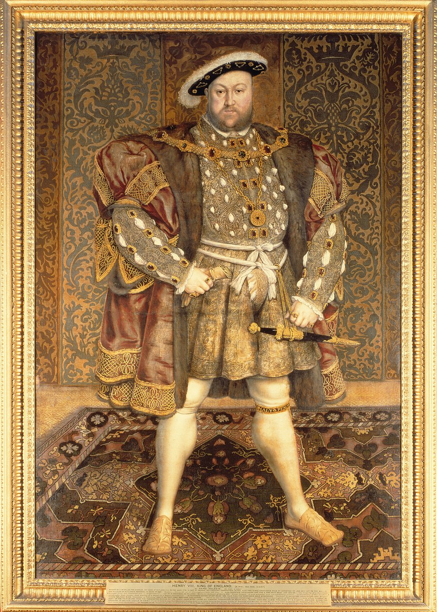 Portrett av Henrik VIII (1491-1547) av Hans Holbein der Jüngere
