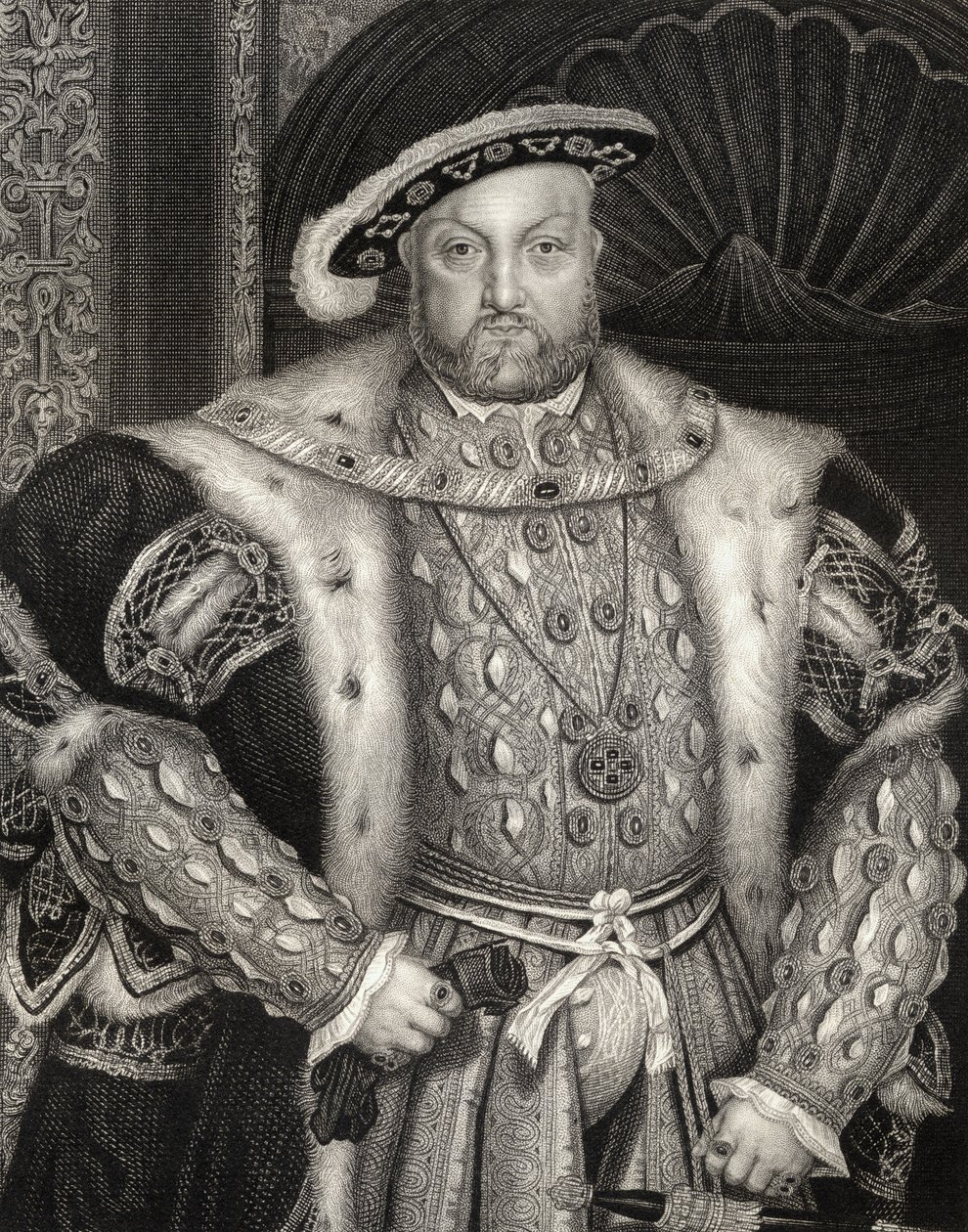 Portrett av kong Henry VIII (1491-1547) fra 
