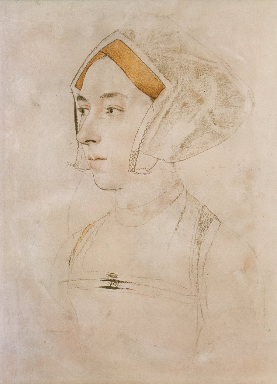 Portrett av Lady Willoughby (pastell på papir) av Hans Holbein der Jüngere