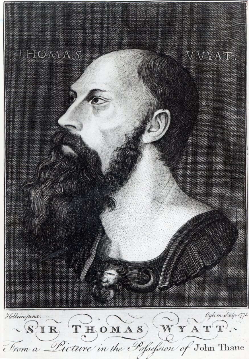 Portrett av Sir Thomas Wyatt den yngre (ca. 1521-54) gravert av Ogborn, 1775 av Hans Holbein der Jüngere