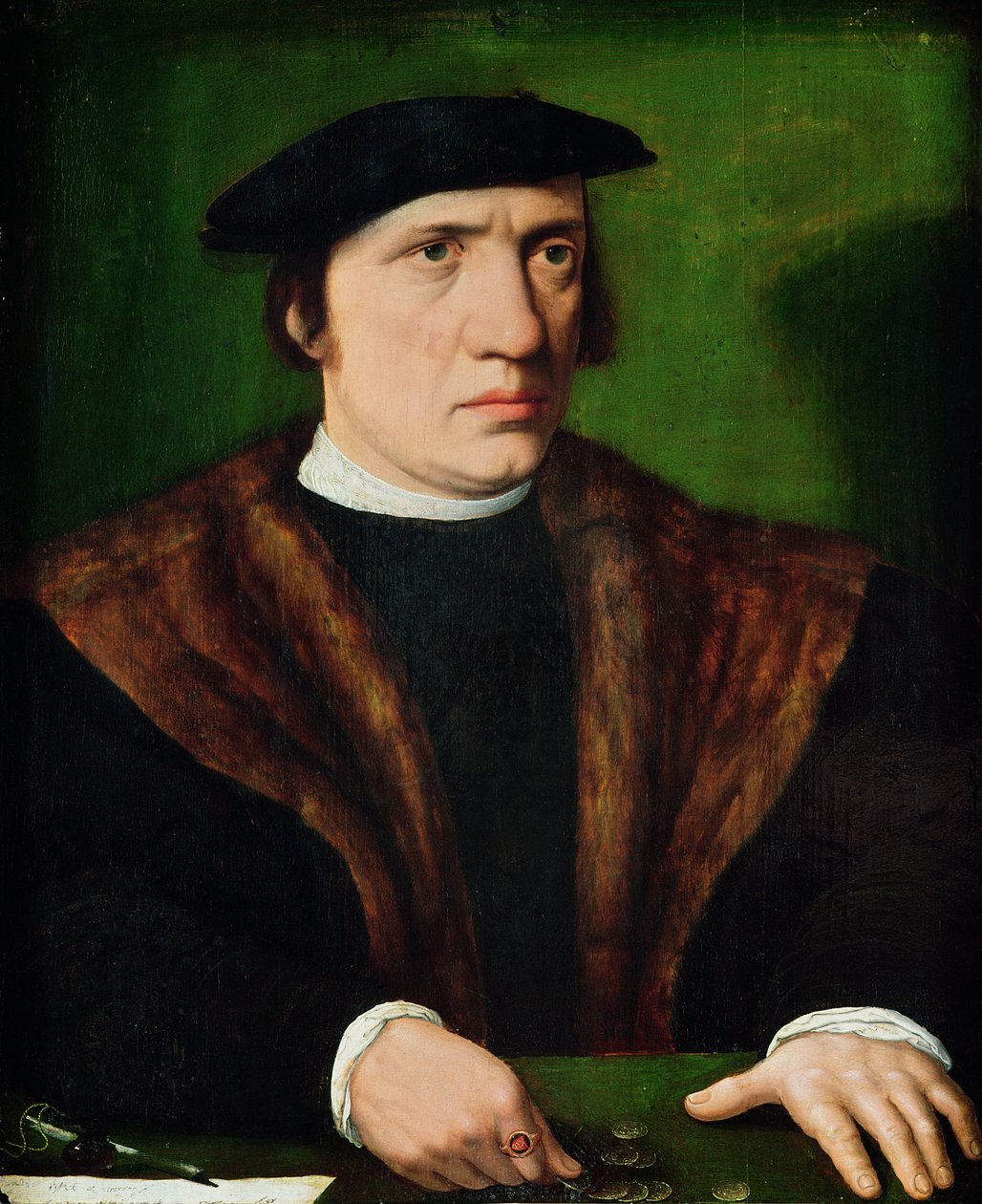 Portrett av en mann av Hans Holbein der Jüngere