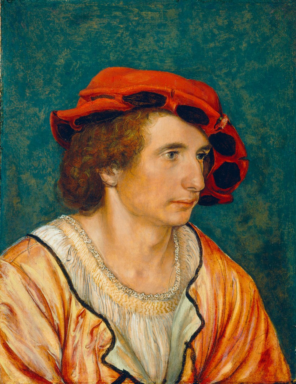 Portrett av en ung mann, ca. 1520-1530 av Hans Holbein der Jüngere