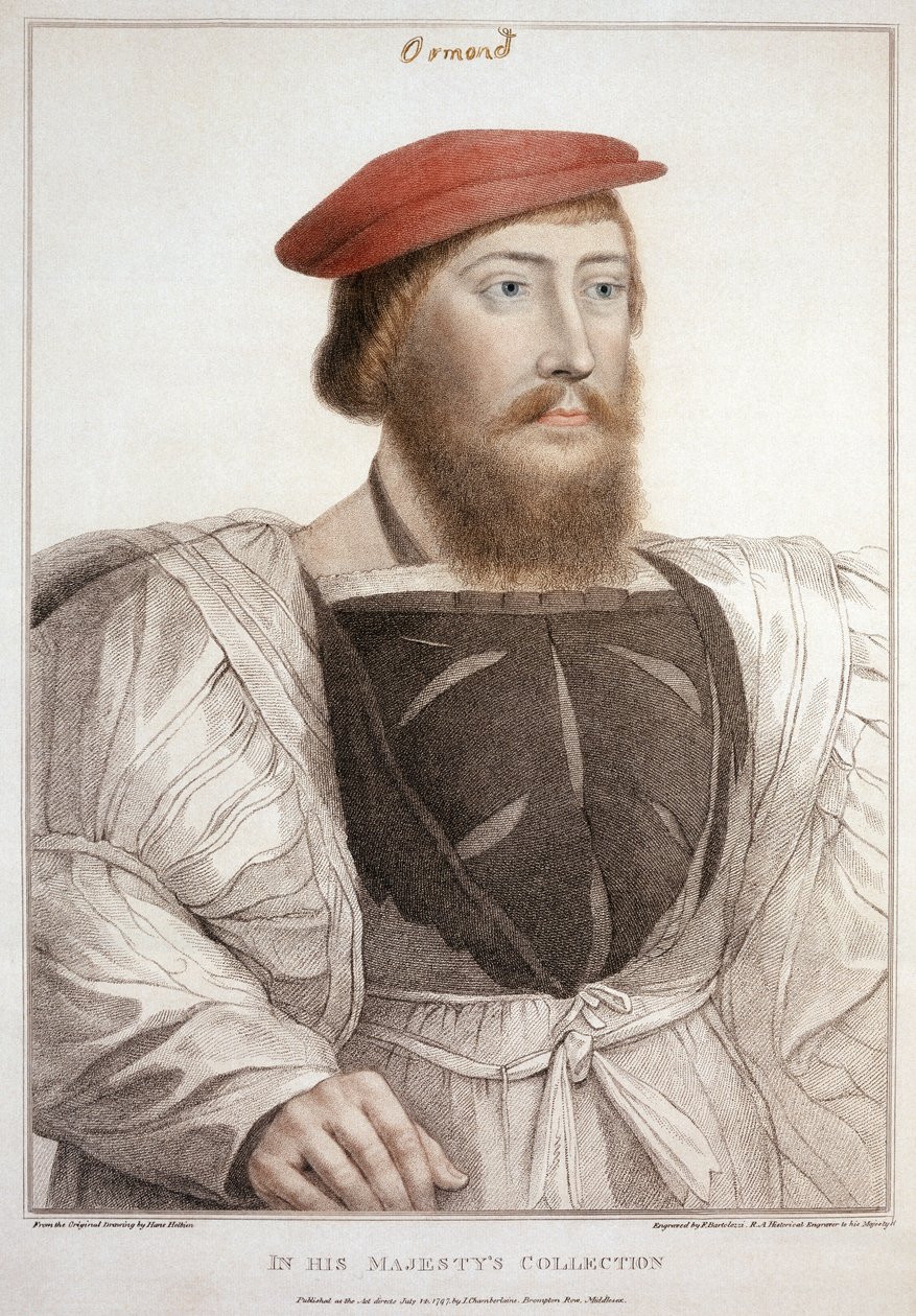 Sir Thomas Boleyn (1477-1539) gravert av Francesco Bartolozzi (1727-1815) 1797 av Hans Holbein der Jüngere