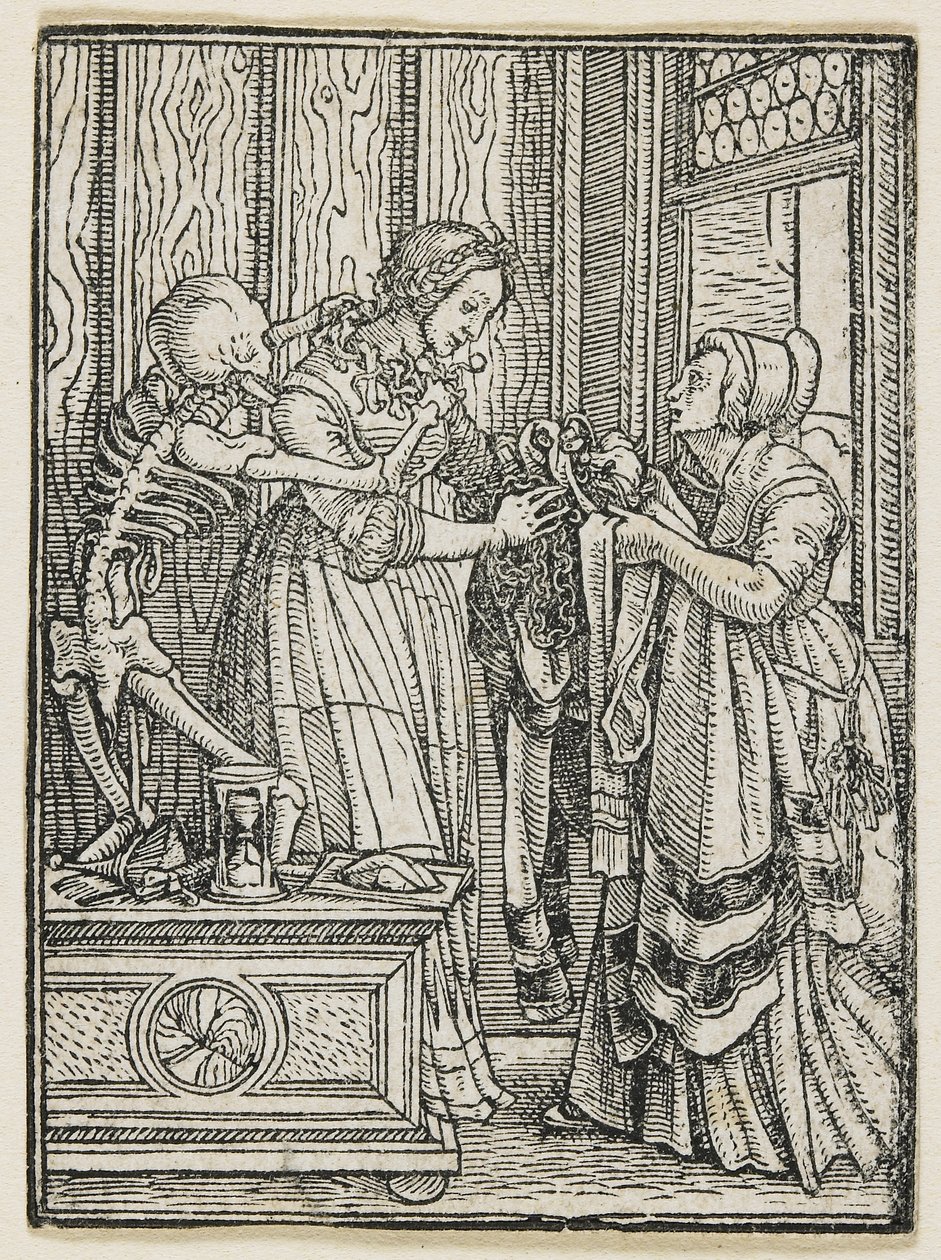 Grevinnen fra dødedansen (Lyons), 1538, 1523-1526 av Hans Holbein der Jüngere