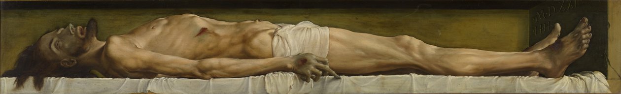 The Dead Christ, 1521 (tempera på panel) av Hans Holbein der Jüngere