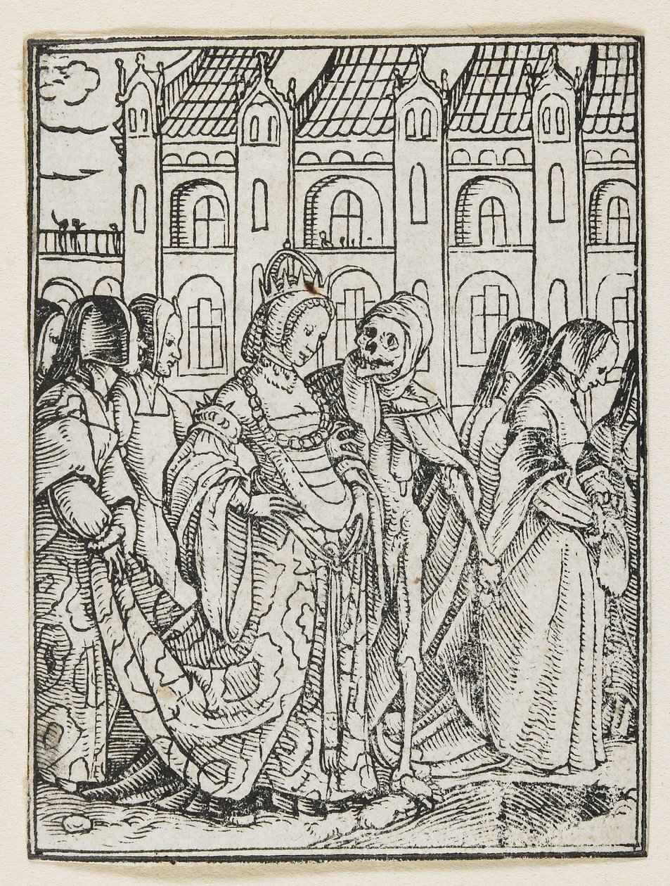 Keiserinnen fra Dance of Death (Lyons), 1538, 1523-1526 av Hans Holbein der Jüngere
