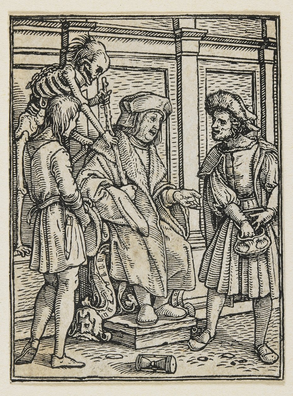 Dommeren fra dødedansen (Lyons), 1538, 1523-1526 av Hans Holbein der Jüngere