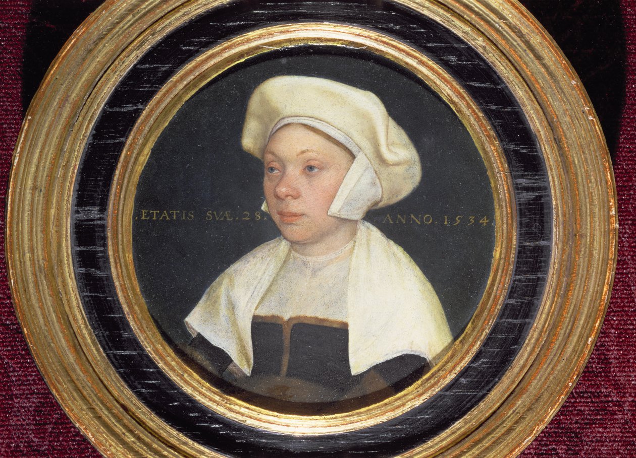 Kona til en dignitær ved hoffet til kong Henry VIII, 1534 (par 72441) av Hans Holbein der Jüngere