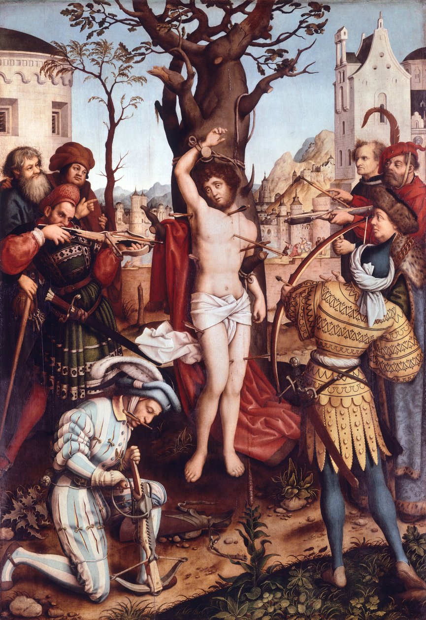 Martyrium of St Sebastian, av Hans Holbein den eldste (ca 1465-1524) av Hans Holbein the Elder