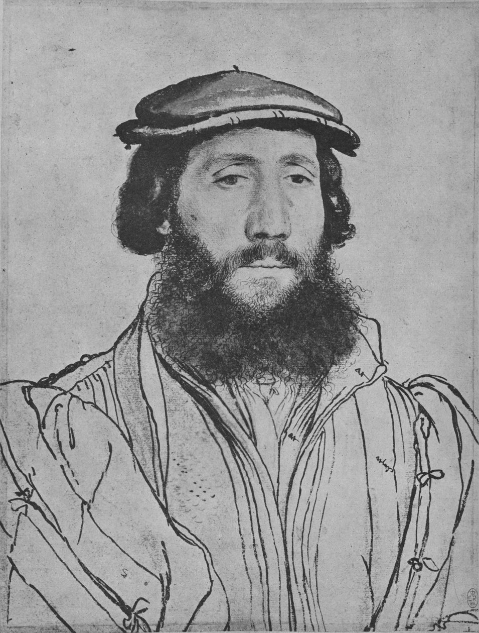 A Gentleman: Unknown, c1535 1945 av Hans Holbein der Jüngere