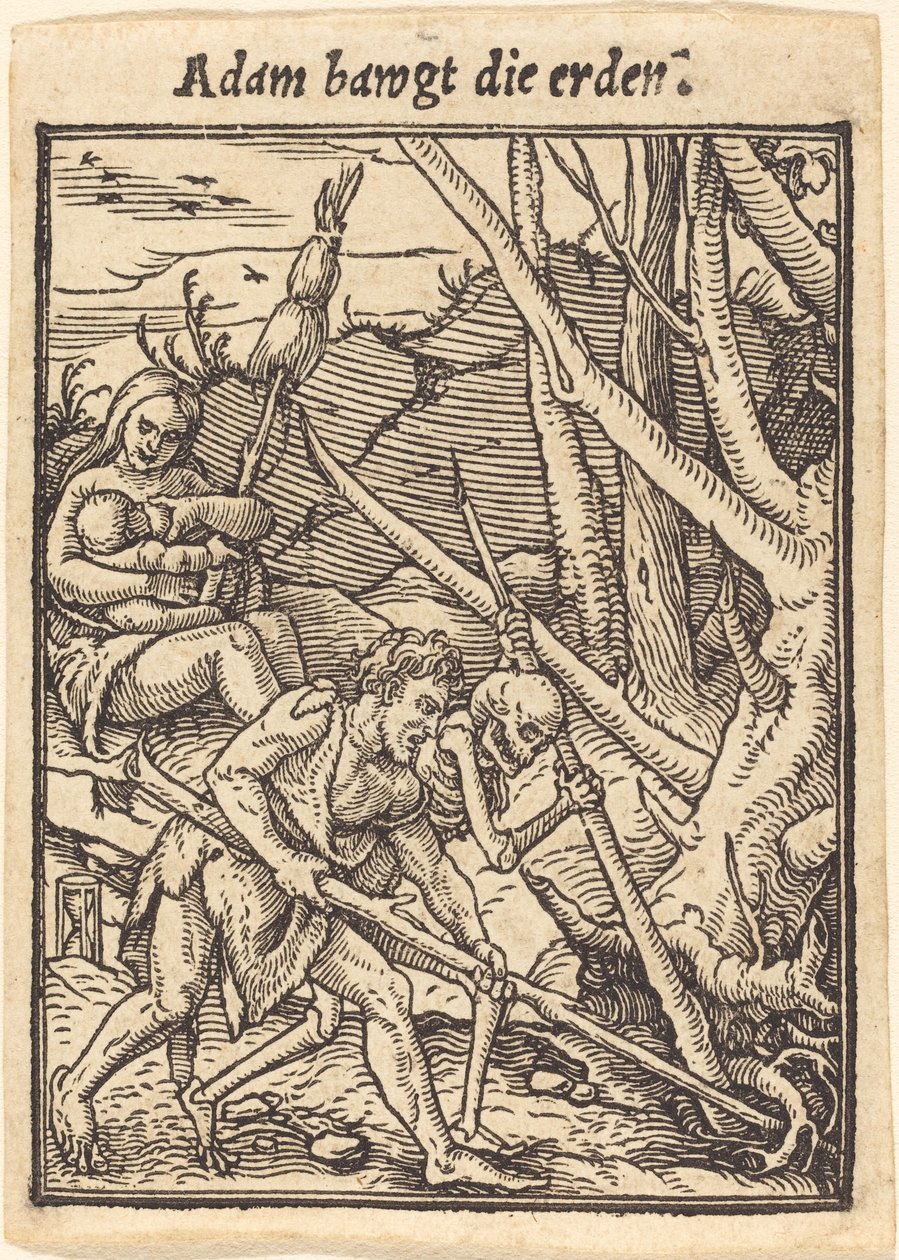 Adam rocker jorden av Hans Holbein der Jüngere