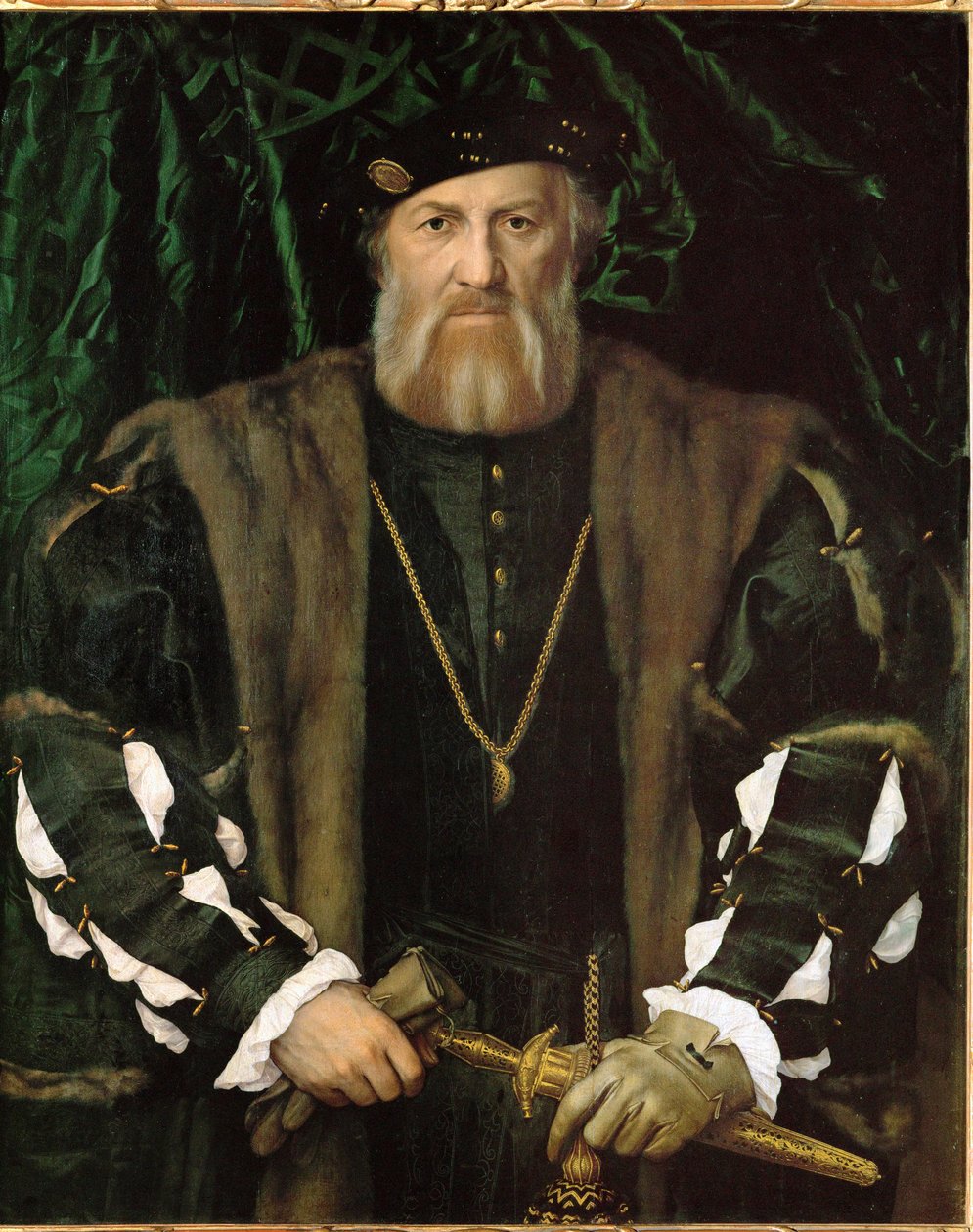 Charles de Solier, Sieur de Morette (olje på eiketre) av Hans Holbein the Younger
