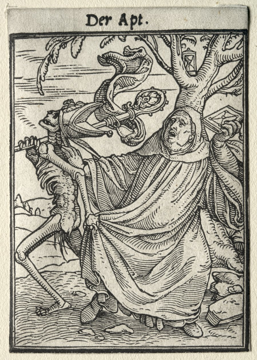 Dødedansen: Abbeden av Hans Holbein the Younger